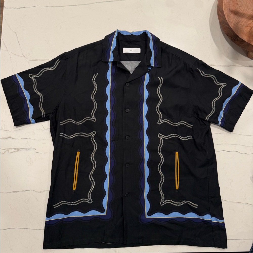NWT Toga Virilis Archives Panel Print Shirt, Size 50 (XL/XXL)